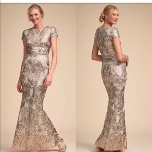 BHLDN Cosmopolitan Dress Sz 8 gold/fog color